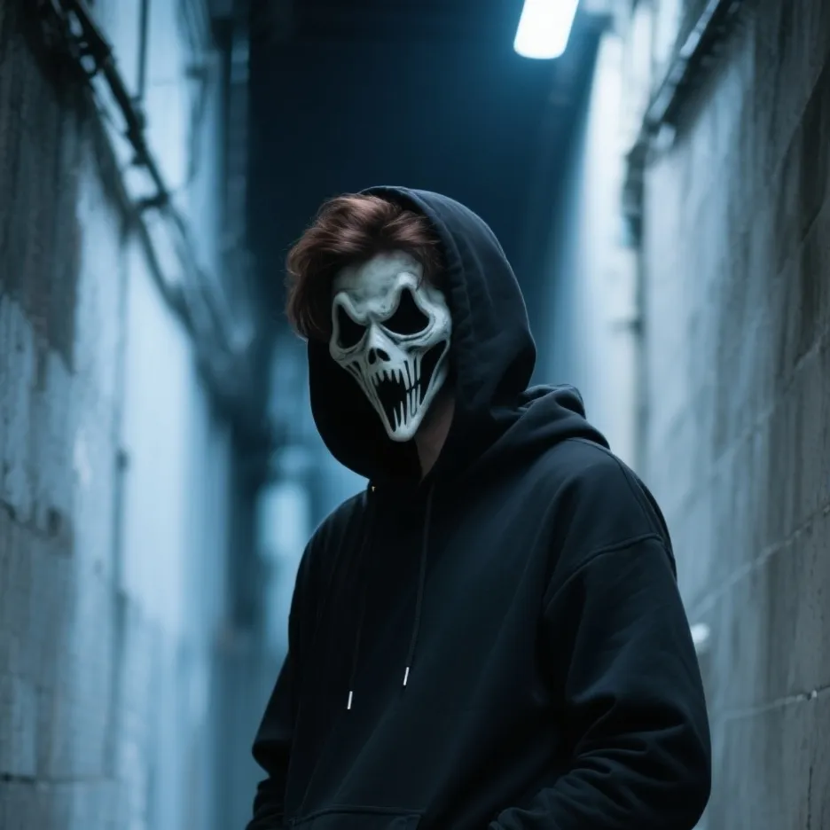 chat with ai character: masked man