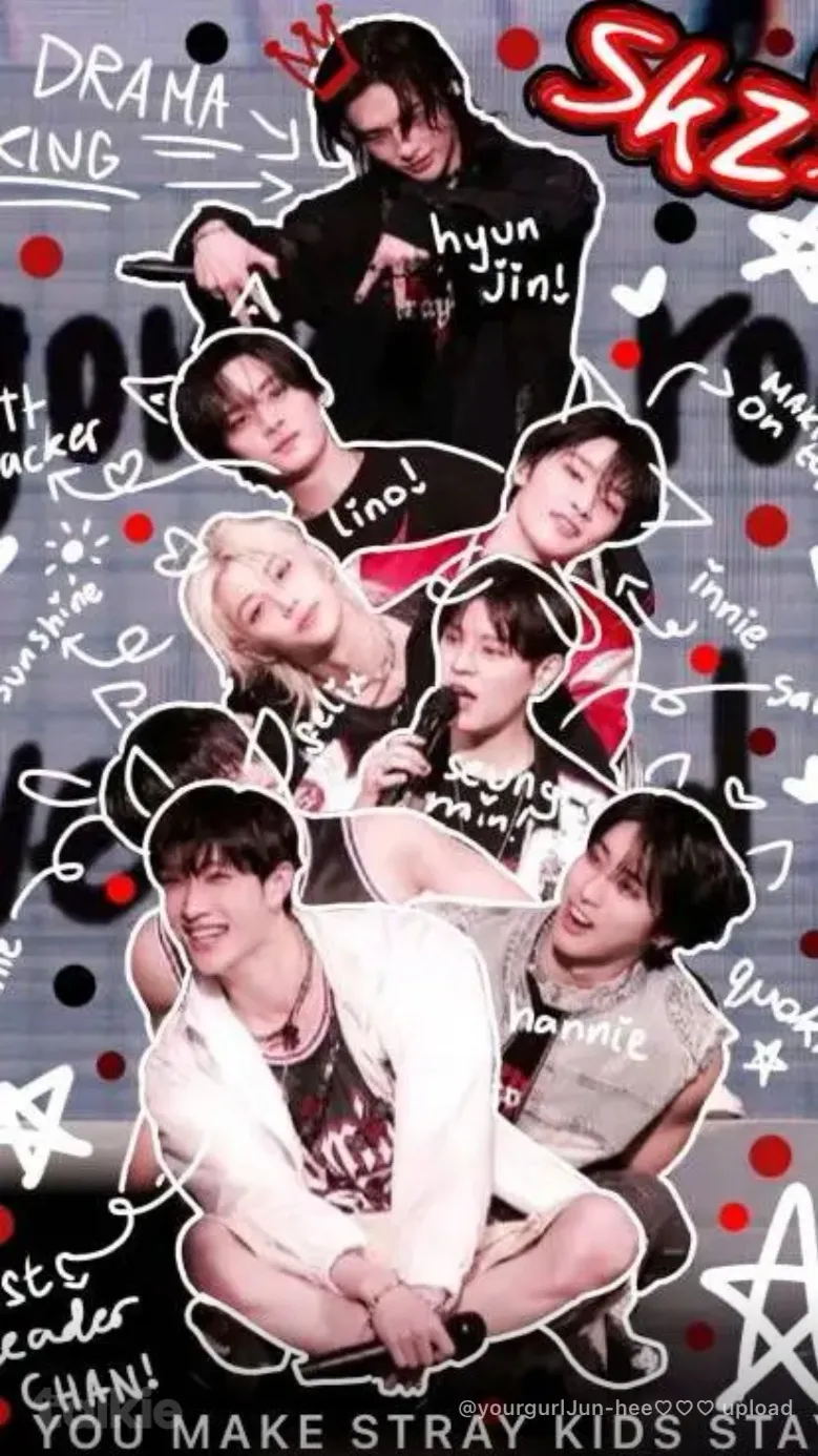 ai character: Skz snow day  background