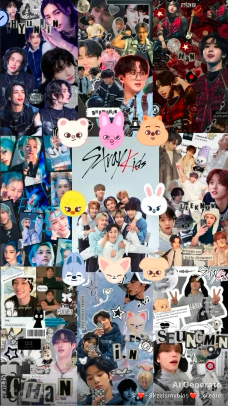 ai character: StrayKids  background