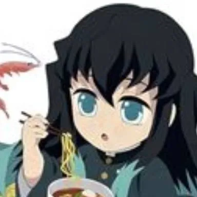 chat with ai character: muichiro eating