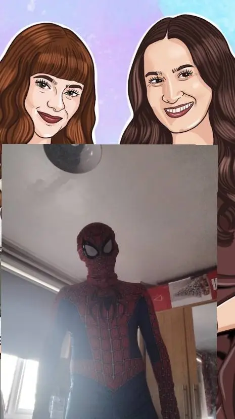 ai character: Caitlin and leah  background