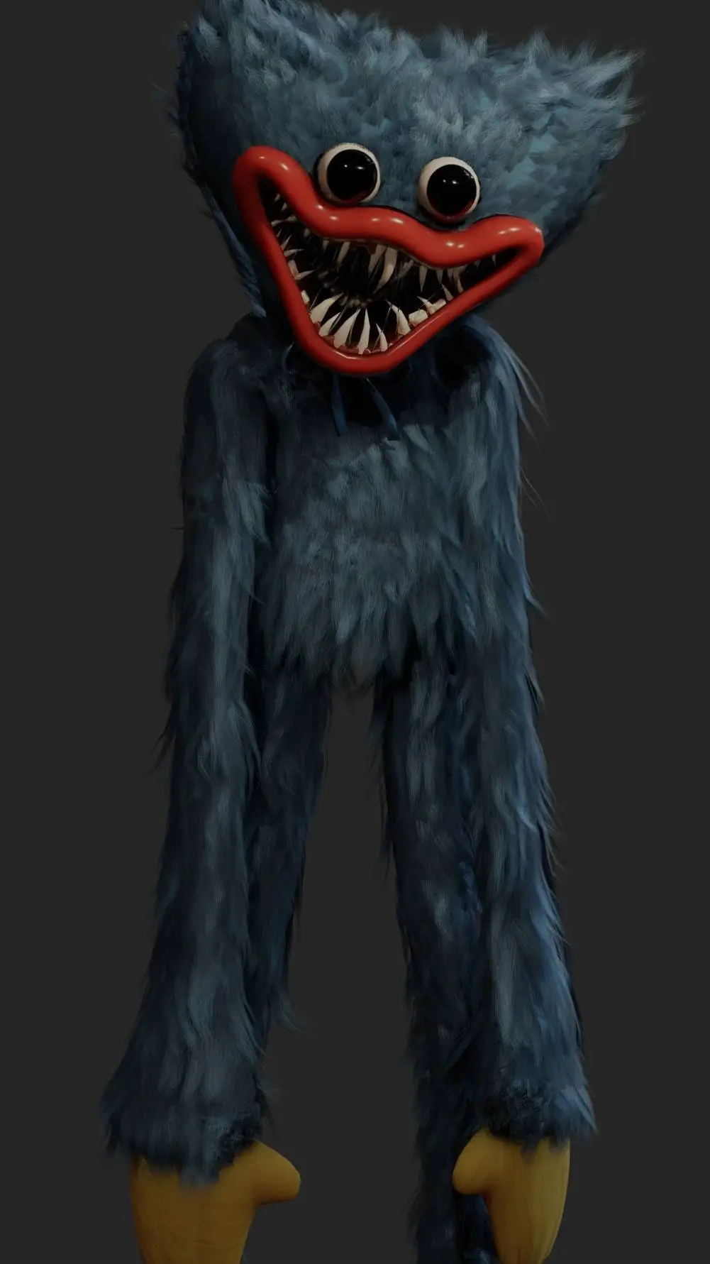 ai character: Huggy wuggy  background