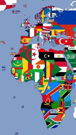 ai character: countryballs background