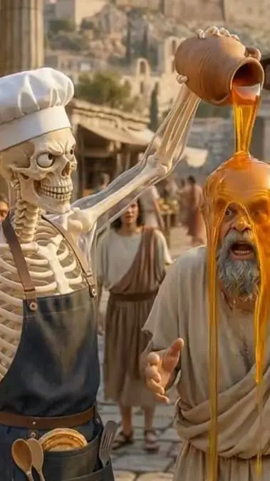 ai character: Socrates and ai.st background