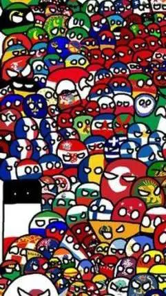 ai character: countryballs background