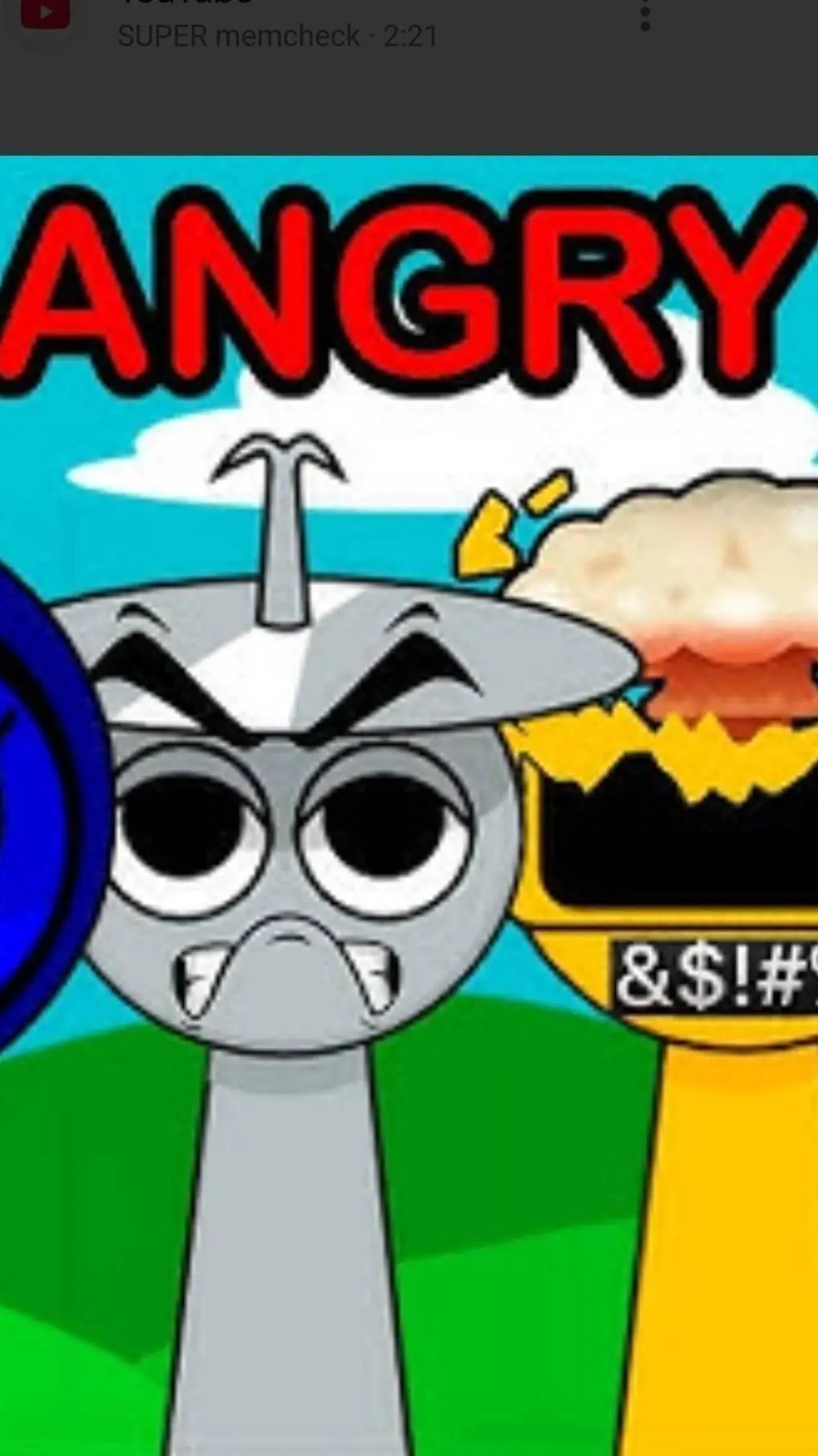 ai character: SPRUNKI HATE  background