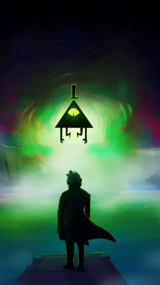ai character: Gravity falls bill background