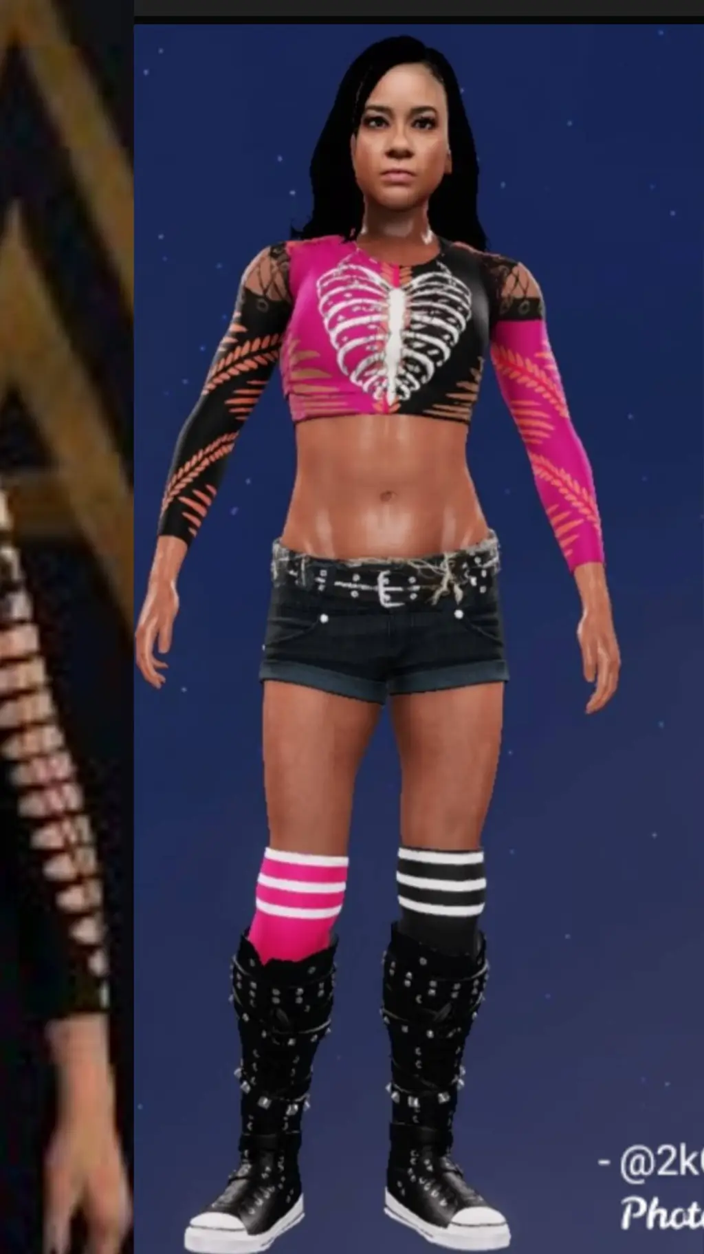 ai character: AJ Lee background