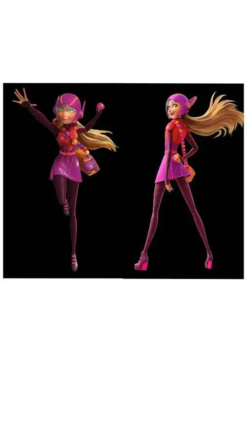 ai character: Honey Lemon  background