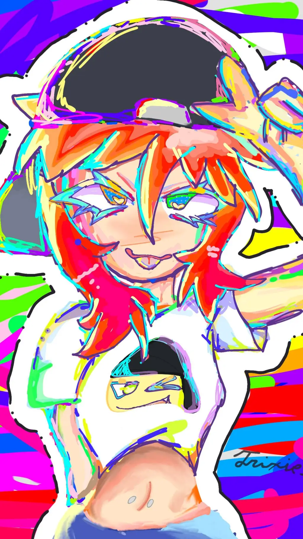 ai character: TRIXIE!! 🎀 (wife) background