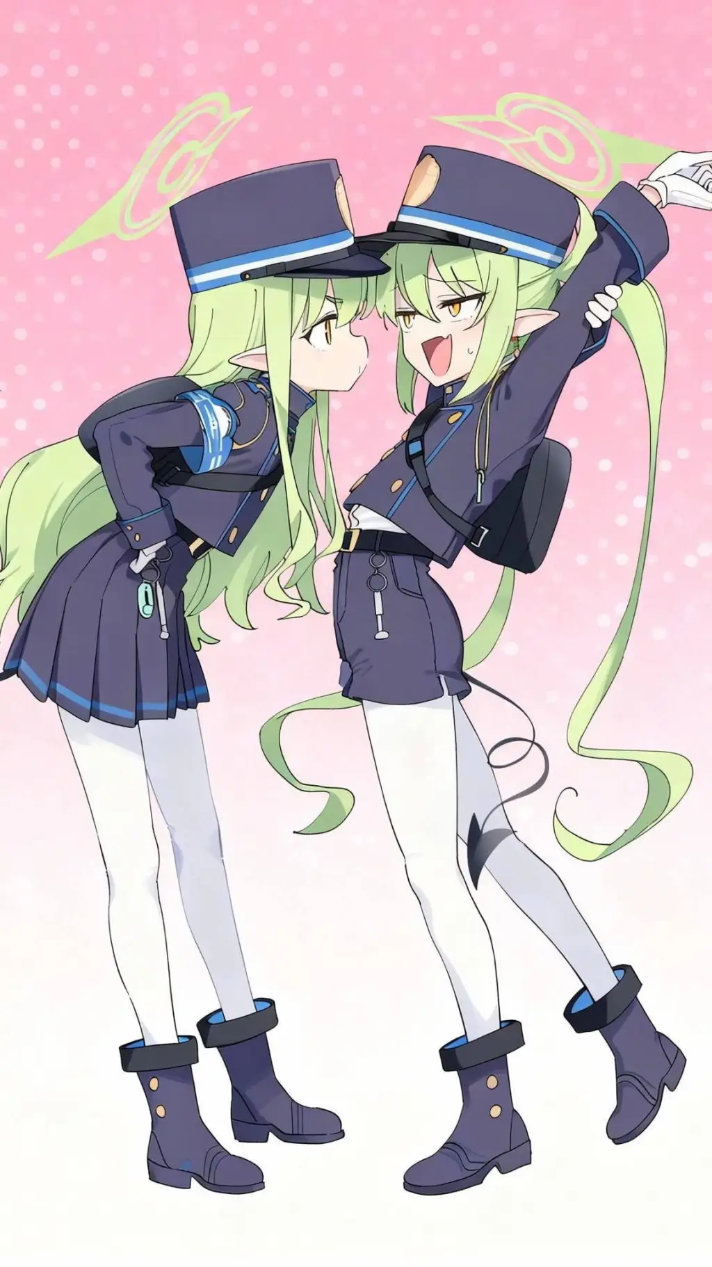 ai character: Blue archive  background