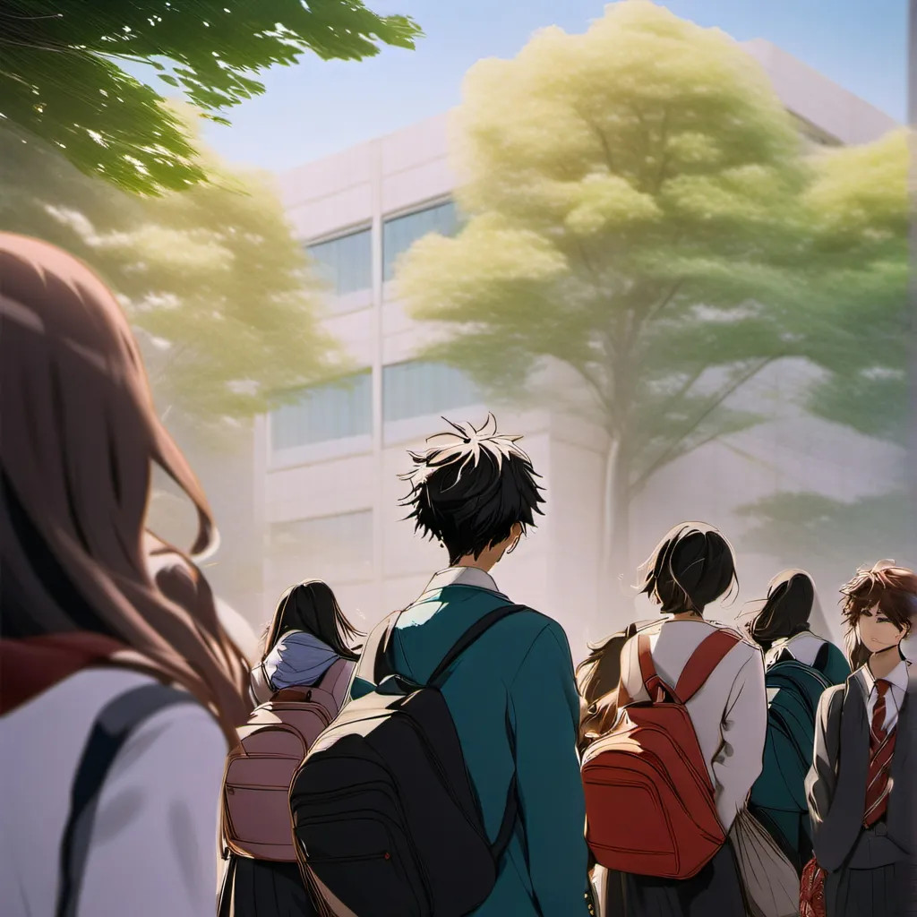 chat with ai character: a school in japan