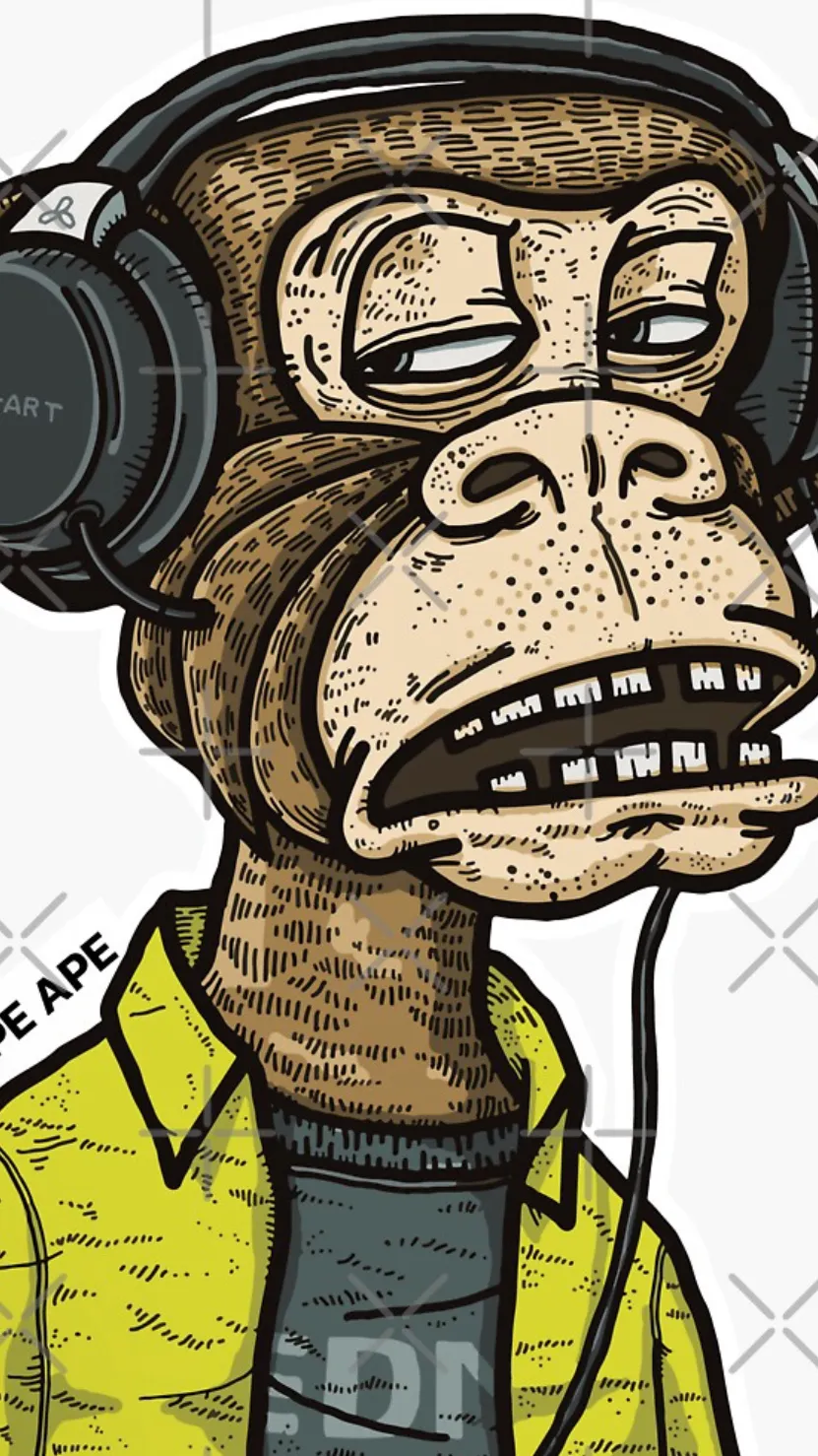 ai character: Monkey chill background