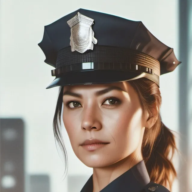 chat with ai character: female police