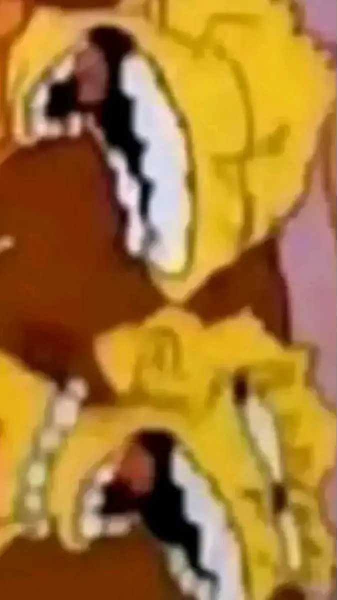 ai character: goofy Simpsons  background