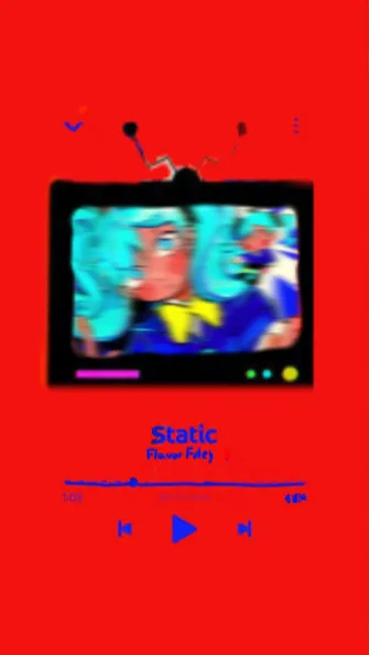 ai character: MHA x Static Miku? background