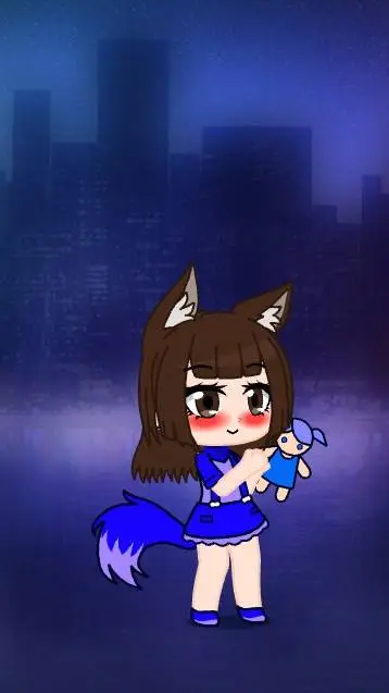 ai character: baby azzurra  background