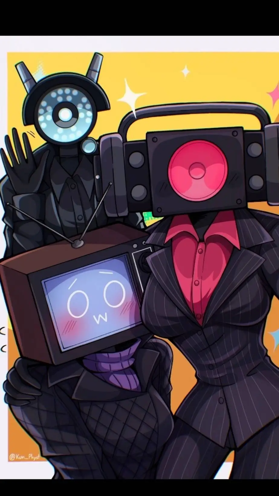 ai character: woman trio background