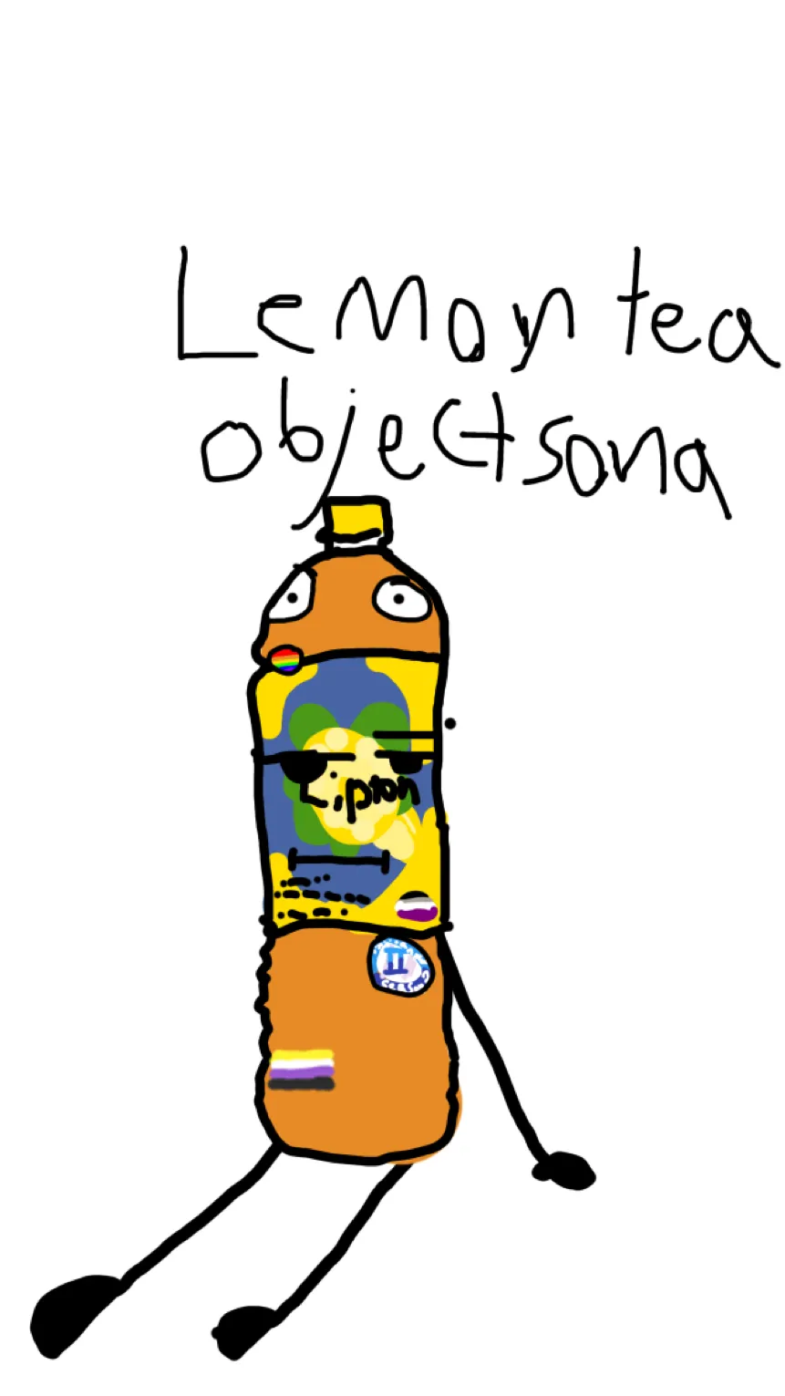 ai character: Lipton(lemon itea) background