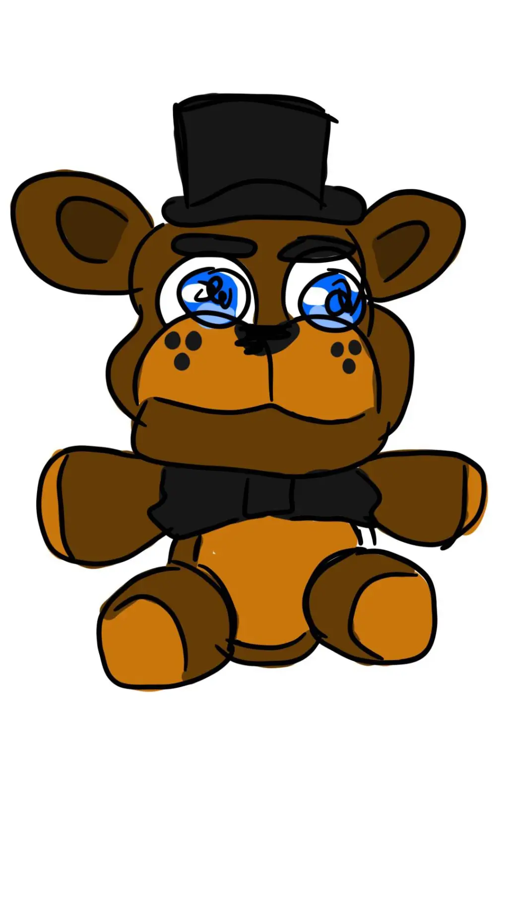 ai character: FREDDY FAZBEAR background
