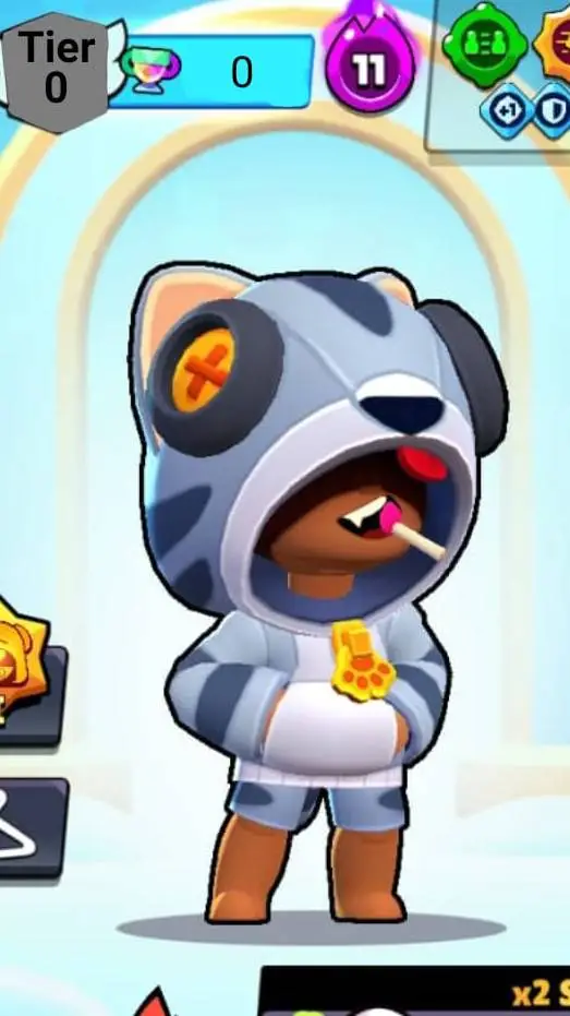 ai character: Leon-brawl star's- background