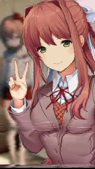 ai character: Monika ddlc background