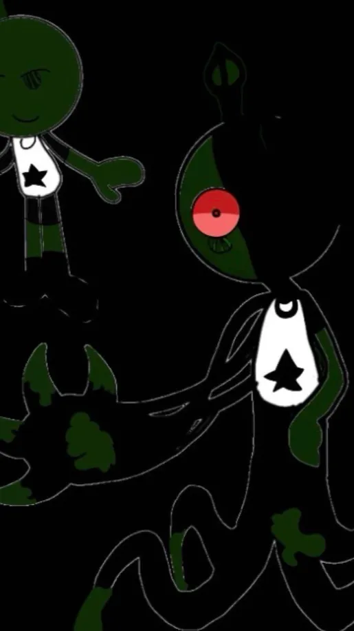 ai character: Twisted Leafy background