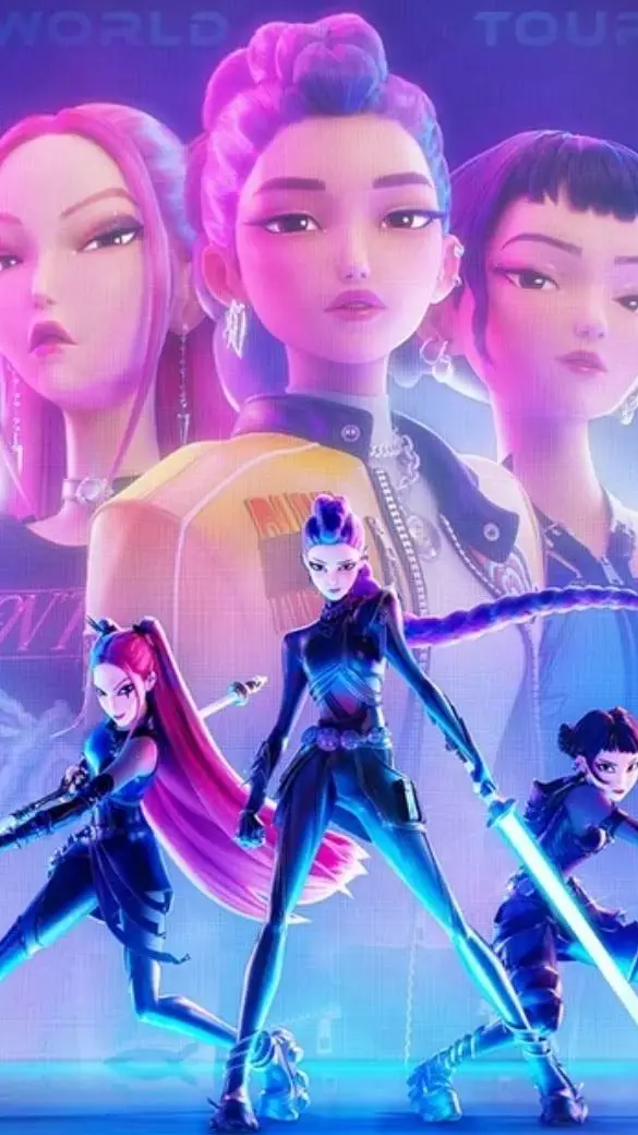 ai character: Huntrix  background