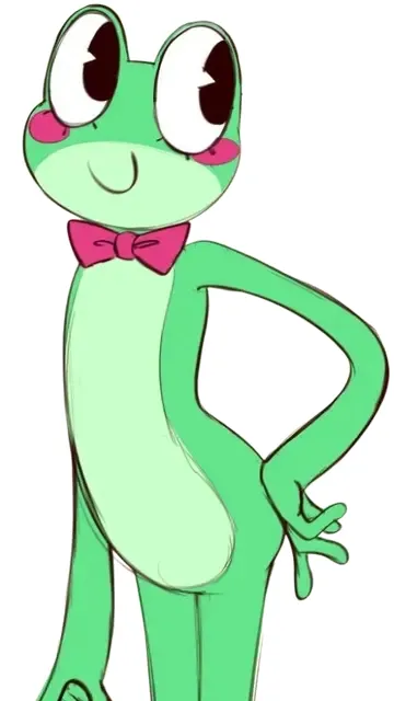 ai character: Ribbit  background