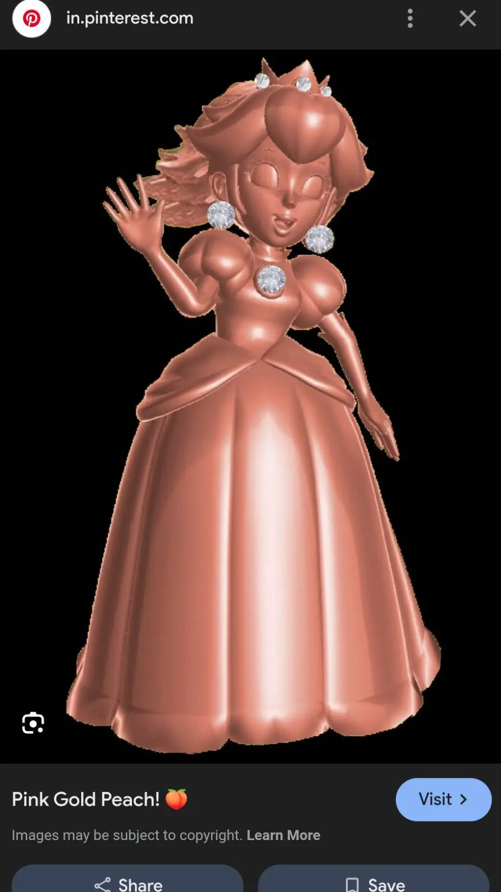 ai character: Rose Gold Peach background