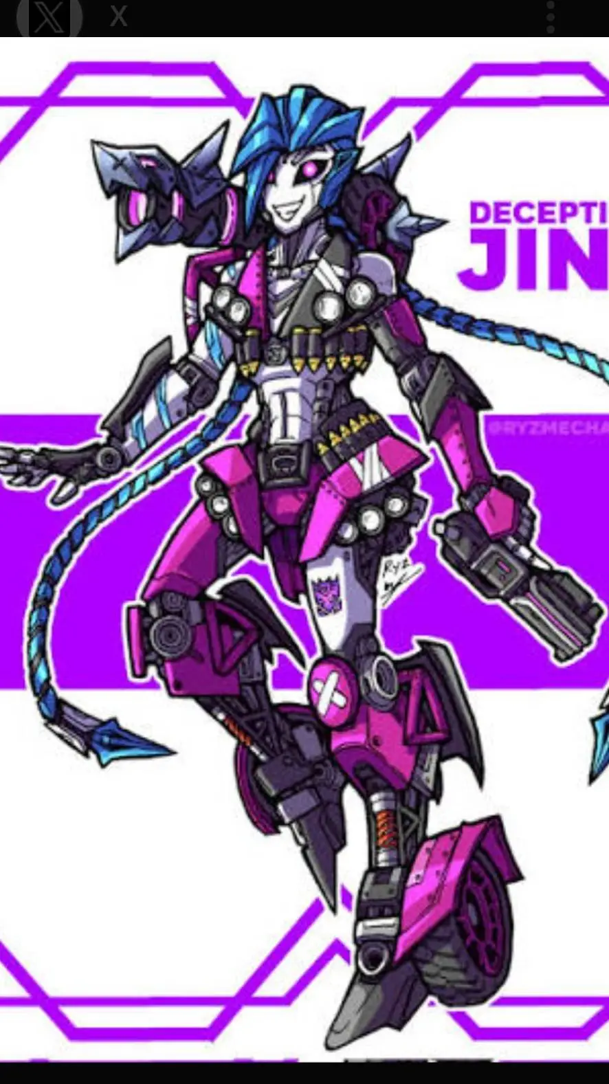 ai character: tfp Jinx and Vi background