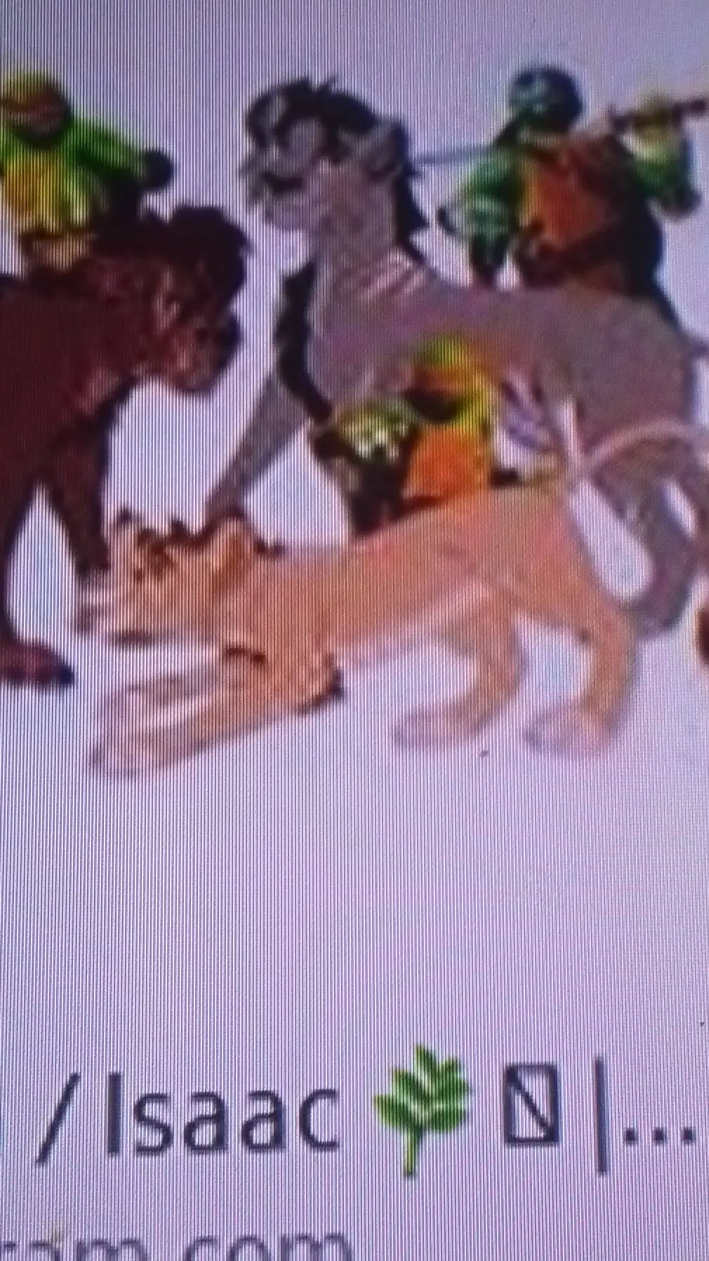 ai character: Mikey as a Lion background