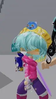 ai character: Baby Saja Roblox background