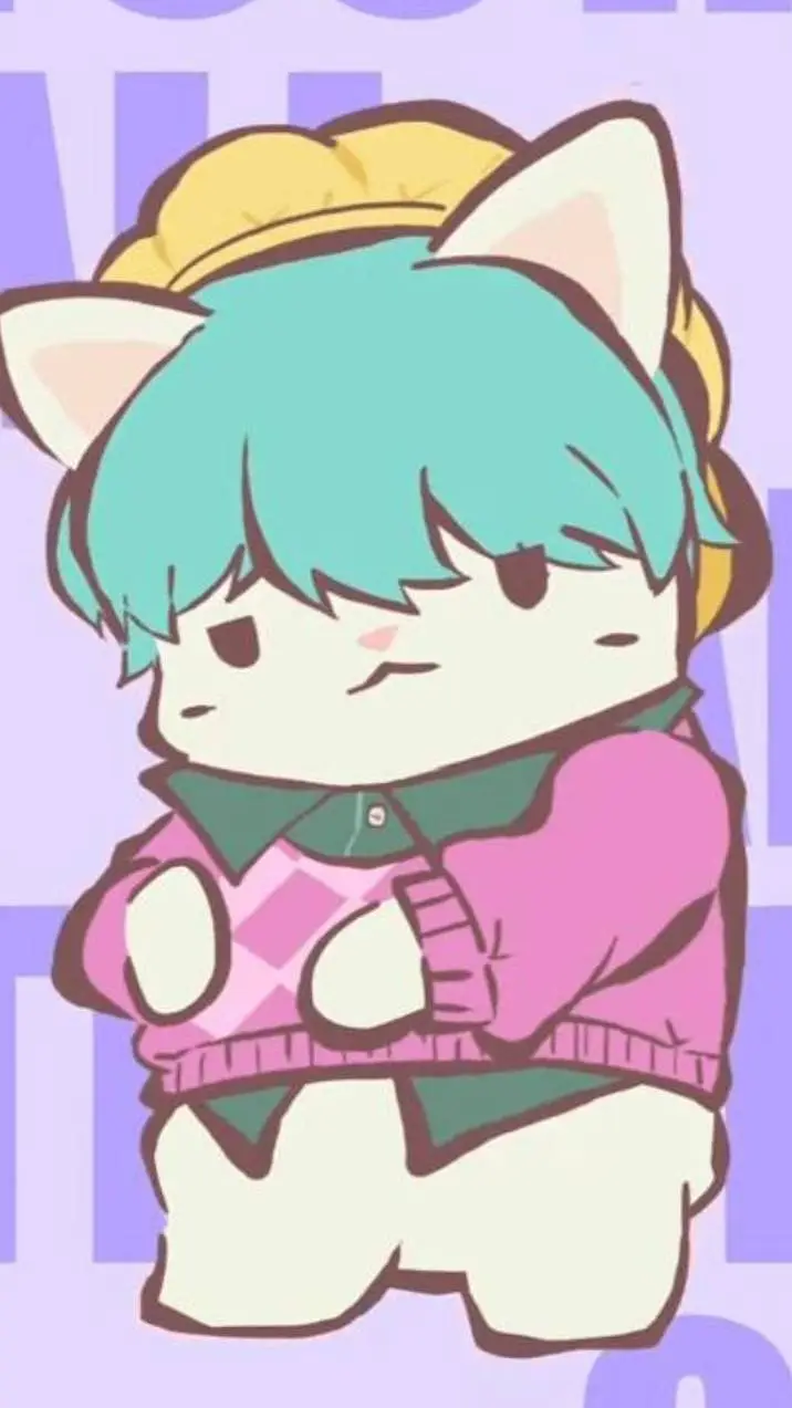 ai character: Baby Saja as a cat background