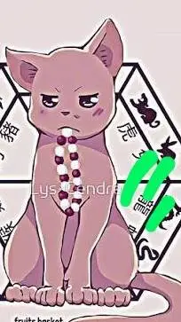 ai character: Kyo cat vore  background