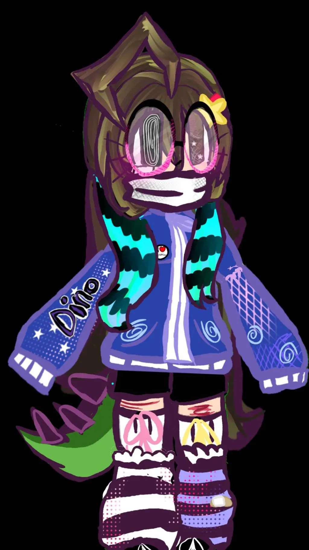 ai character: DinoLover background