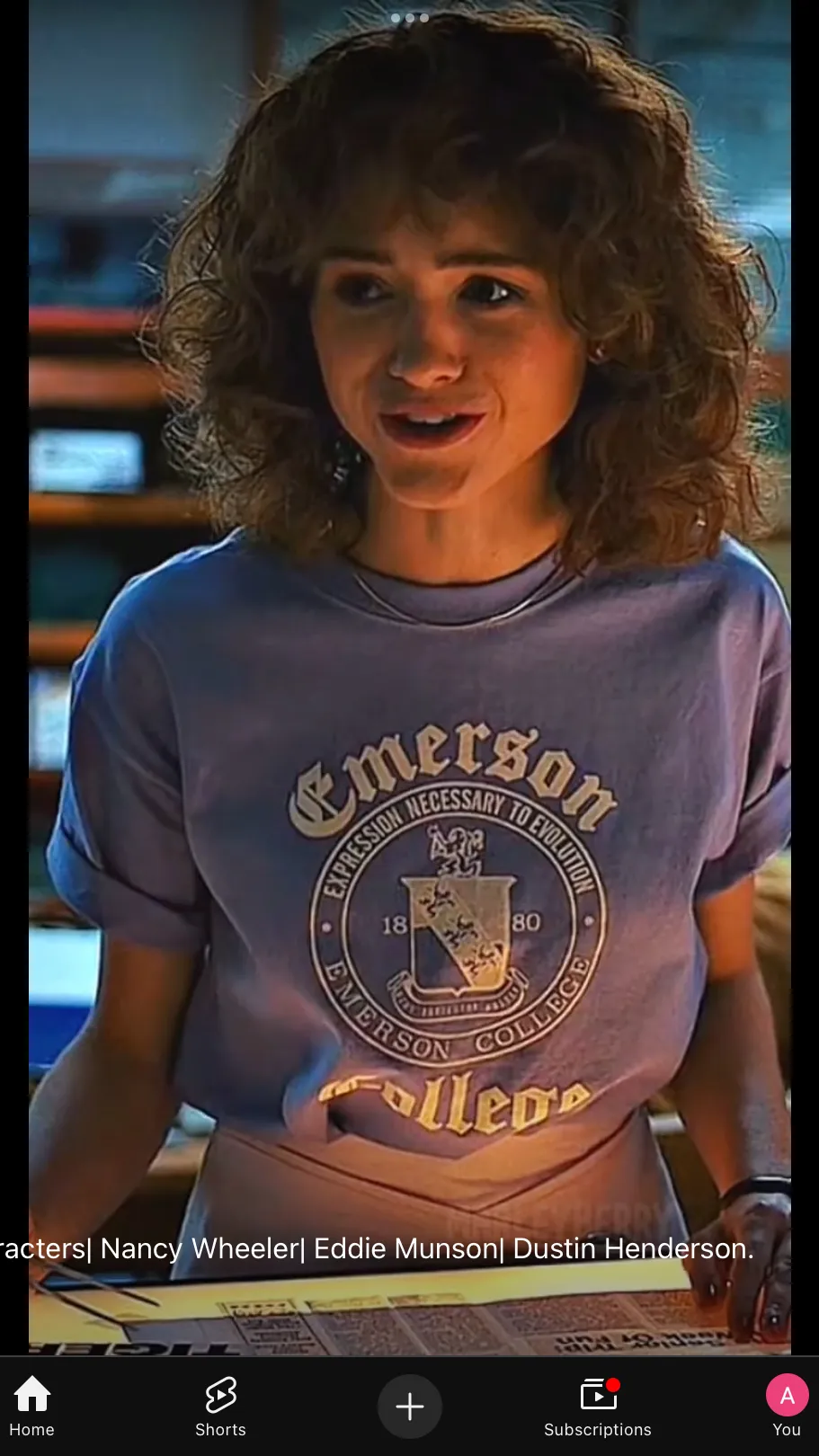 ai character: Nancy wheeler  background