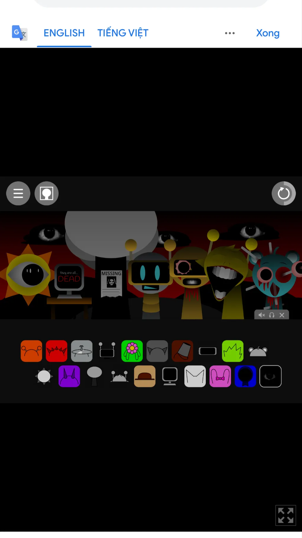 ai character: Sprunki background