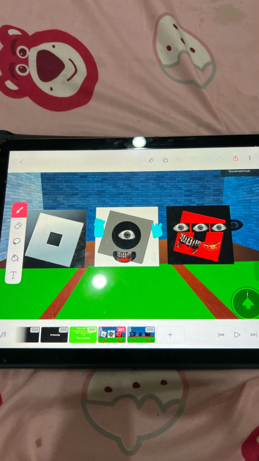 ai character: Two jumpscare background