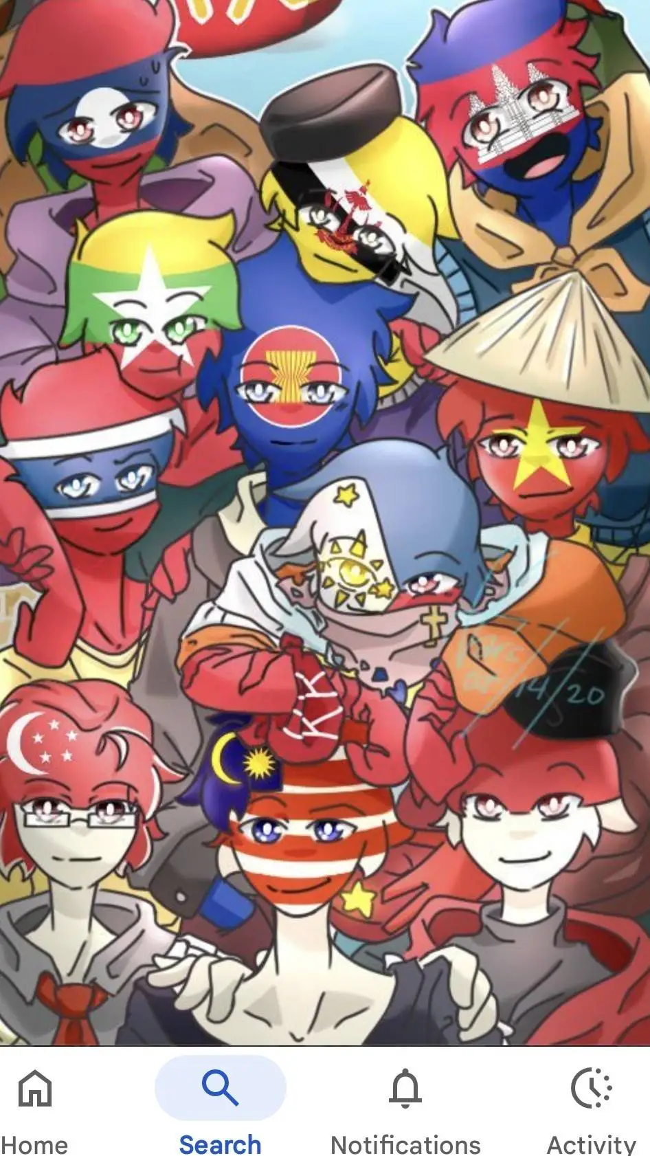 ai character: asean background