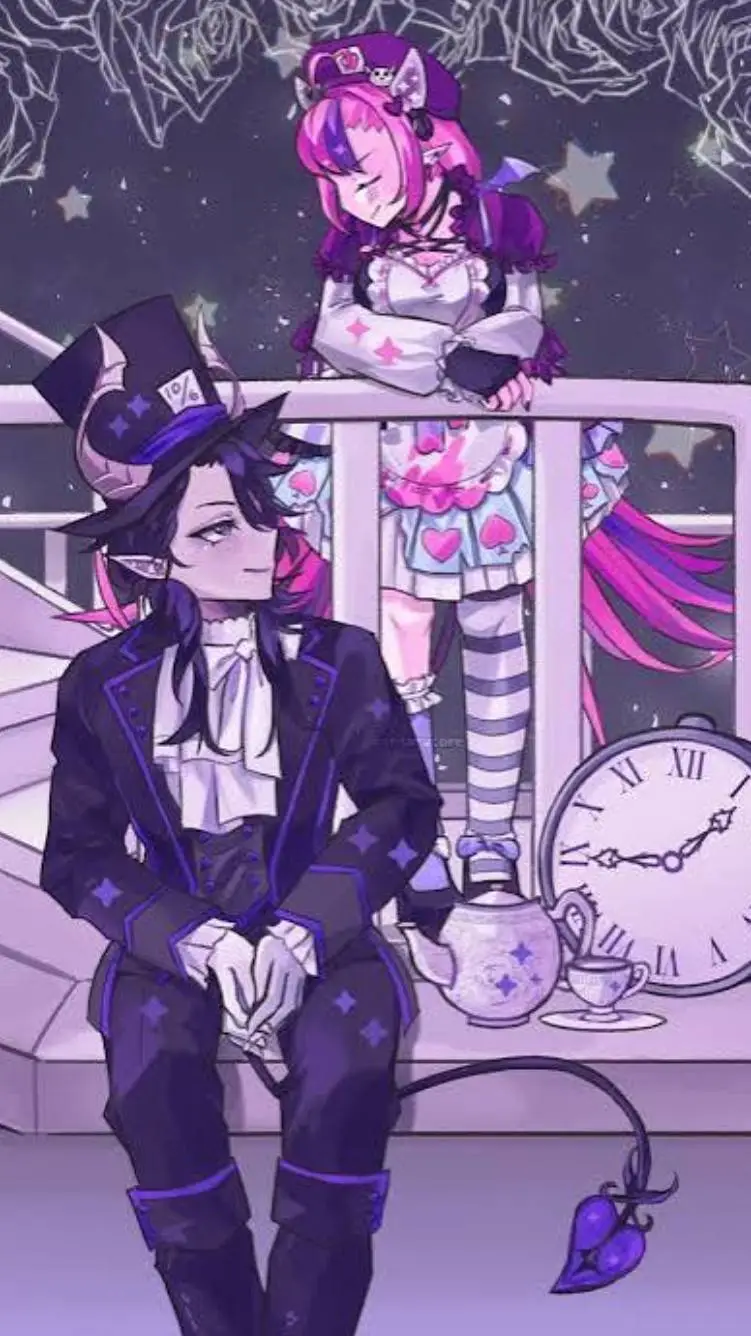 ai character: iron and Bubi reac background