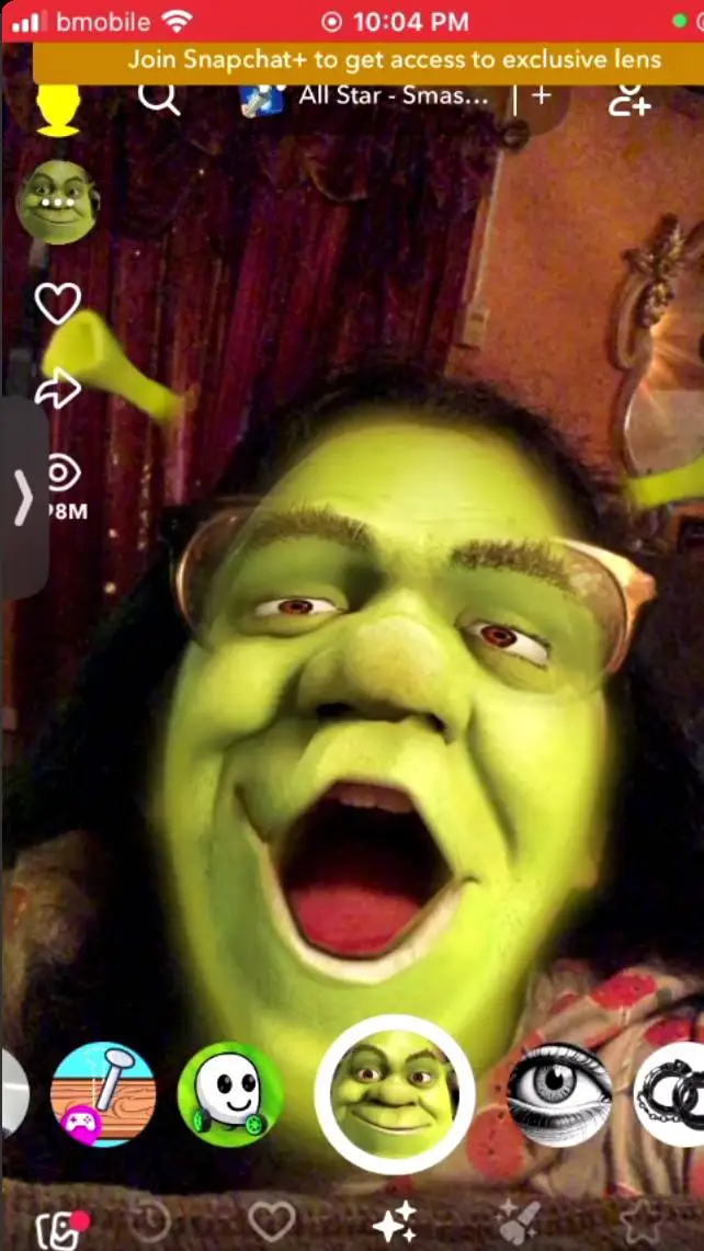 ai character: Shrek background