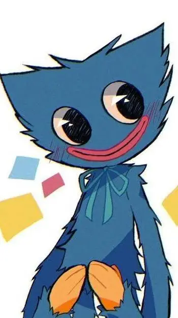 ai character: huggy wuggy  background