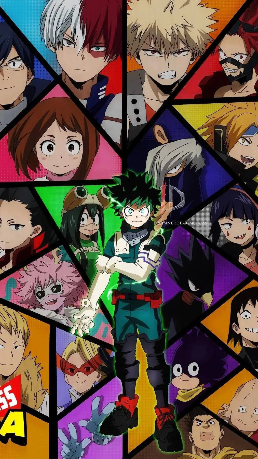 ai character: mha new student  background