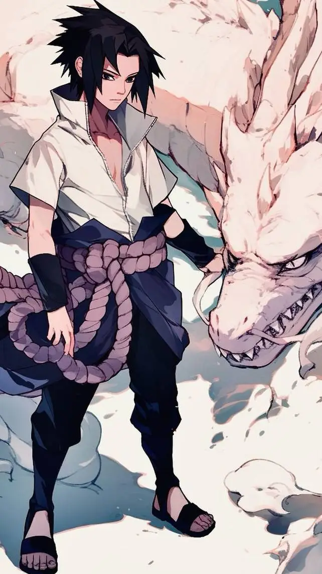 ai character: sasukea uchiha  background