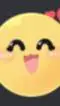 ai character: love emoji background