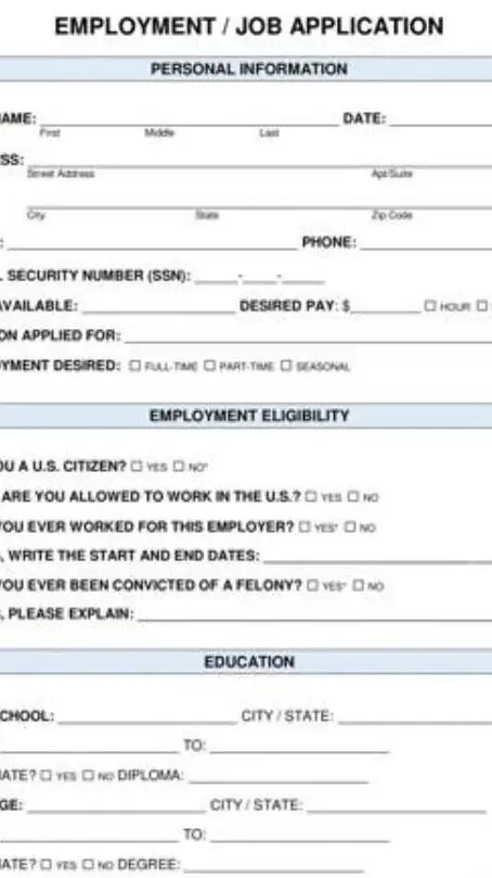 ai character: Job Application background