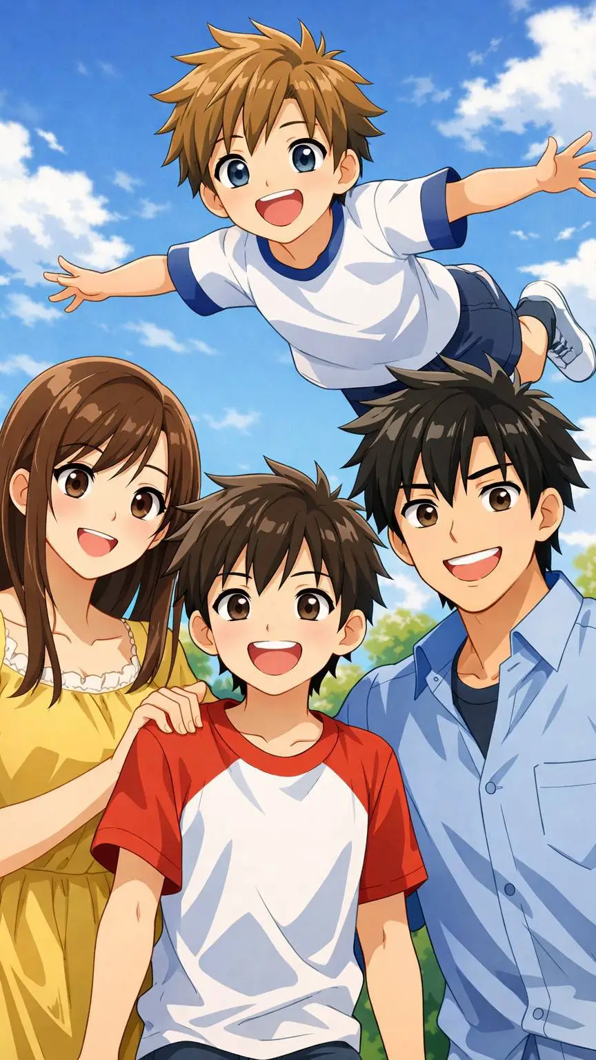 ai character: super hero brother background