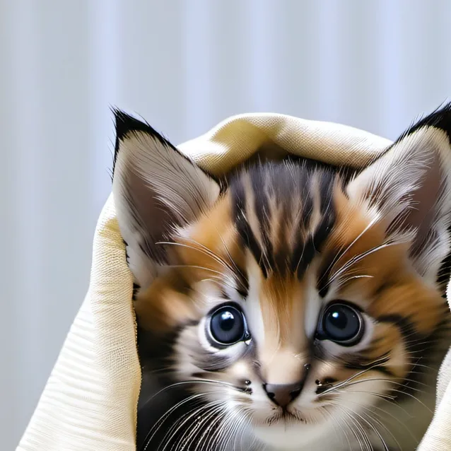 chat with ai character: Blanket kitten