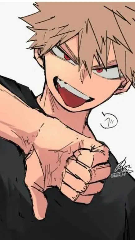 ai character: bakugo  background